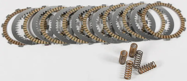 Motorcycle clutch plates and springs from FSC263-8-001 Clutch Fiber Spring Kit Steel Kaw