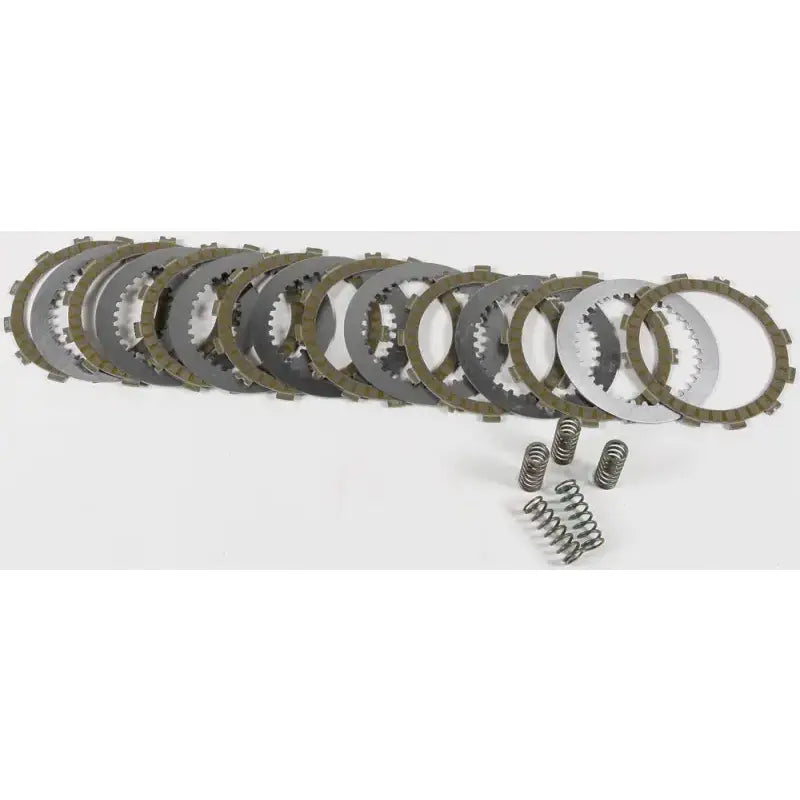 Motorcycle clutch plates and springs from FSC357-8-001 Clutch Fiber Spring Kit Steel Kaw/Suz
