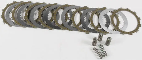 Motorcycle clutch plates and springs from FSC357-8-001 Clutch Fiber Spring Kit Steel Kaw/Suz