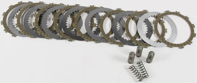 Motorcycle clutch plates and springs from FSC357-8-001 Clutch Fiber Spring Kit Steel Kaw/Suz