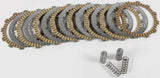 Motorcycle clutch fiber spring kit with steel clutch plates and springs for durable clutch fiber performance