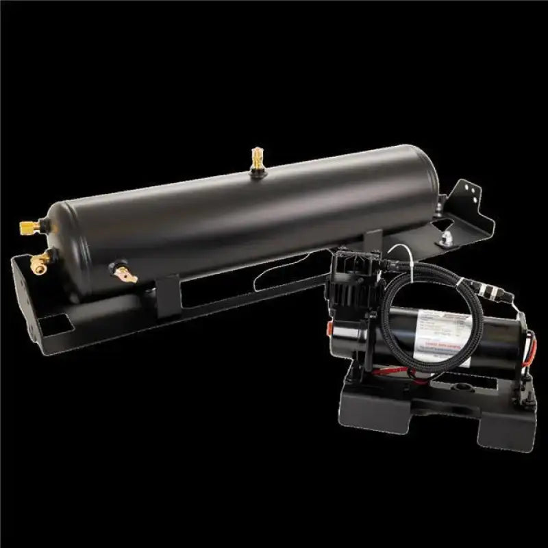 Black air compressor and tank assembly for Kleinn Auto Onboard Air System on F-250 F-350