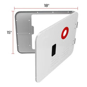 FSWD-1518/WHITE Fogatti 15*18 Door Kit - White, custom fit, elegant, durable, for RV, automotive, powersports, off-road, marine, exterior, truck accessories, interior, truck bed, RV parts, inside RV, RV appliances RV air conditioner RV refer, RV hardware, RV fresh water supplies, AVADA - Best Sellers, Must Haves