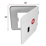 FSWD-1818/WHITE Fogatti 18x18 Door Kit in Sleek White Finish, Modern Construction, Stylish Addition to Any Home.