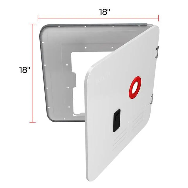 FSWD-1818/WHITE Fogatti 18x18 Door Kit in Sleek White Finish, Modern Construction, Stylish Addition to Any Home.