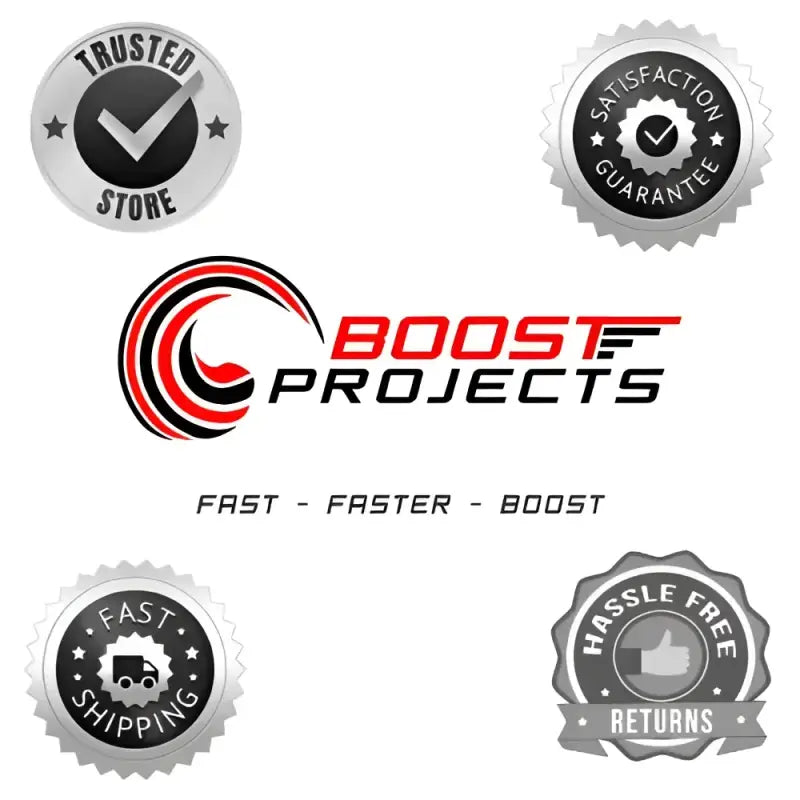 Boost Projects logo with guarantee seals on FT13 Fabtech Pop Rivet Aluminum product
