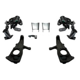 Black suspension lift kit with sway bar extension for FT20487 Fabtech Drvr vehicle