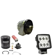 Assorted vehicle parts including FT20731 Fabtech Traction Bar Spacer for fabtech traction bar