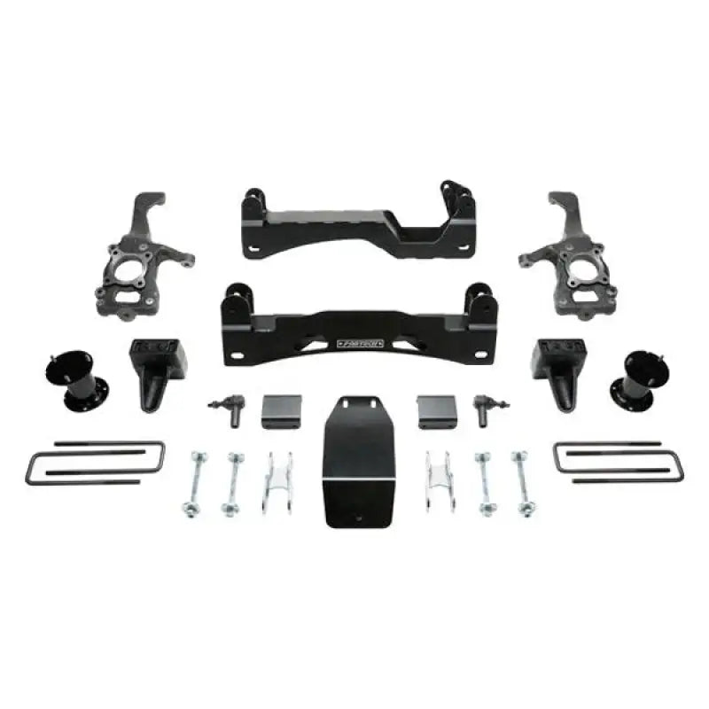 Black truck suspension lift kit with FT30603 Fabtech Hardware Kit for lifting trucks