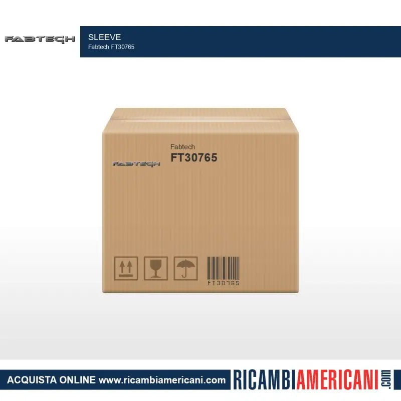 Cardboard box for FT30765 Fabtech Sleeve product packaging, part of the Fabtech Sleeve series