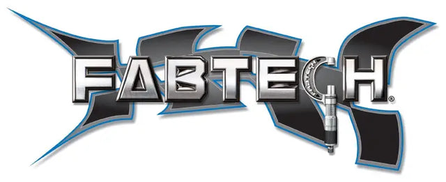 Fabtech logo with a micrometer showing the durable sway bar link for rear sway bar replacement