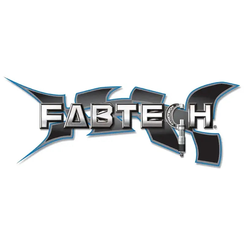 Fabtech logo with a micrometer showing the durable sway bar link for rear sway bar replacement