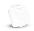 FTVINB-PS-OEM Furrion Llc Baby Tv Inlet Single F Connector for RV and marine use, white rectangular cover with Furrion branding.