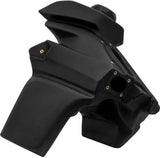 Black ATV fuel tank with mounting holes for RV parts & accessories, gas black finish
