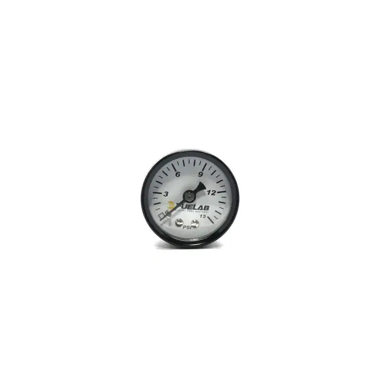 Fuelab 1.5in Carb Fuel Pressure Gauge - Range 0-15 PSI - 71502