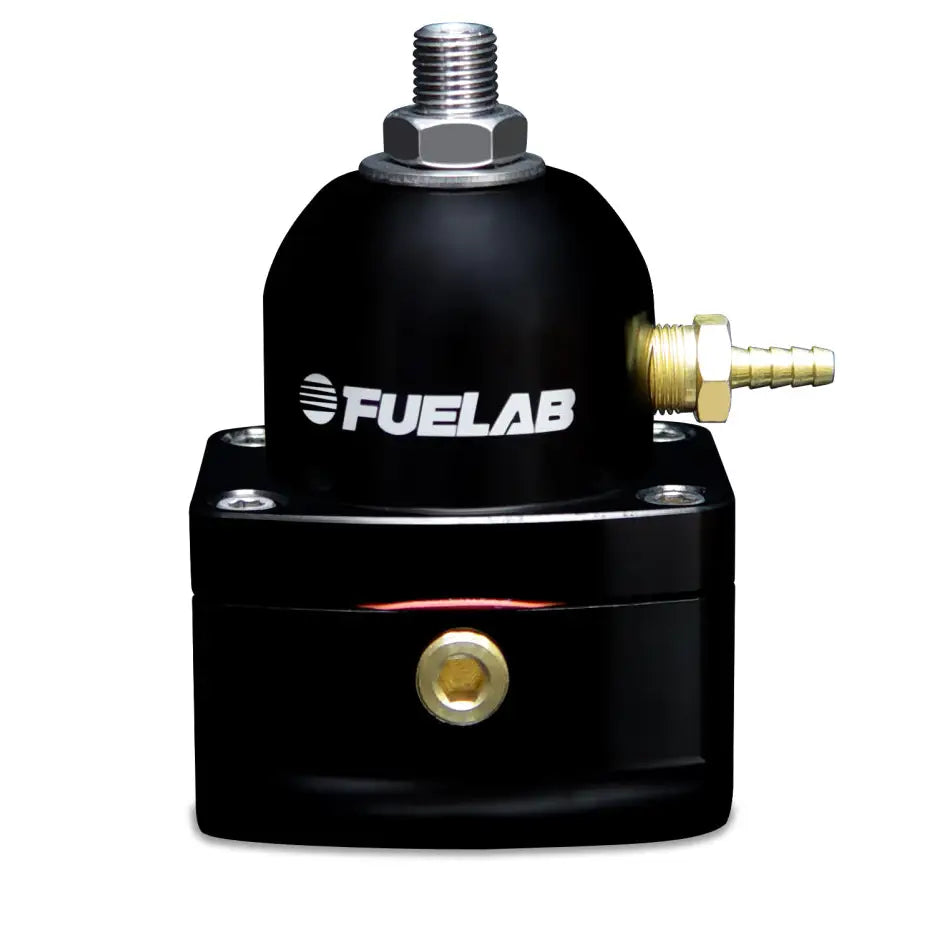 Fuelab 51505-1-L-E Fuelab 515 EFI Adjustable FPR Large Seat 25-90 PSI (2) -10AN In (1) -6AN Return - Black