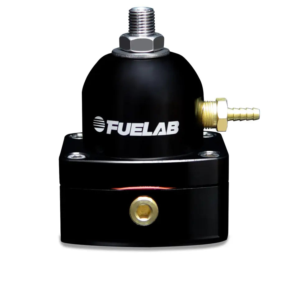 Fuelab 54501-1 Fuelab 545 EFI Adjustable Mini FPR In-Line 25-90 PSI (1) -6AN In (1) -6AN Return - Black