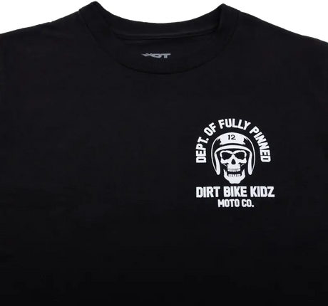 Fully Pinned Tee Black Sm - DBK