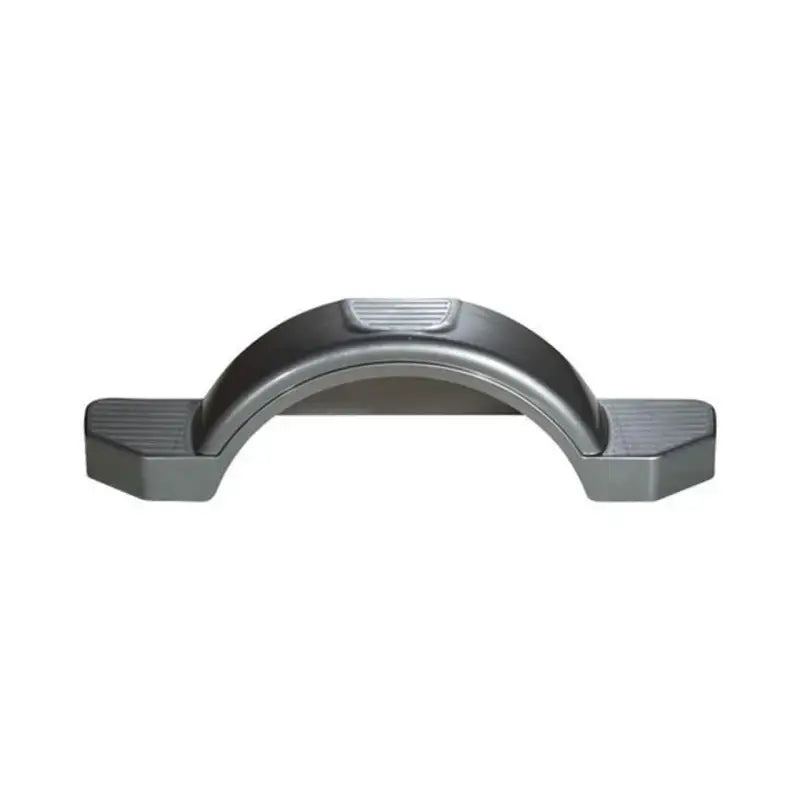 Fulton 12-Inch Plastic Fender for Silver Tires, model 008592, sleek silver design, durable high-quality plastic, trailer tire protection.