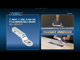 Fulton Aluminum Ball Mount with 2-Inch Drop - Trailer Hitch