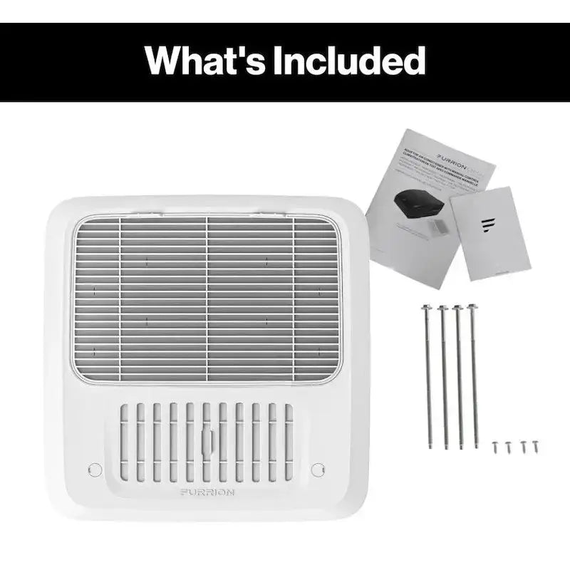 White air vent with hardware and manuals for Furrion FACT12CA2-PS-AM Chill RV AC