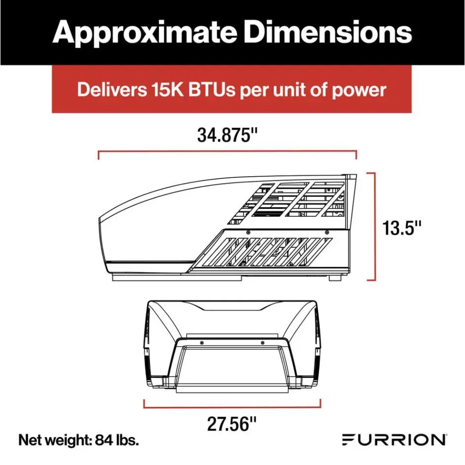 Furrion FACR15HESA2-PS-AM Furrion Llc 2024042637 Chill Cube He RV Ac 15K Wht