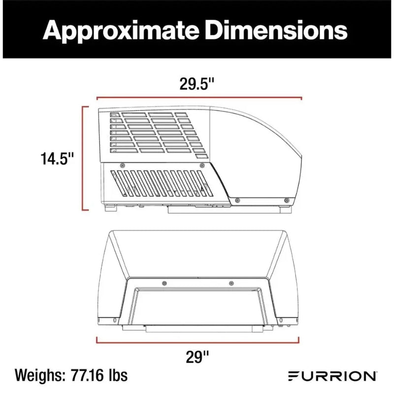 Furrion LLC Facr18Hepa-BL-AM Air Conditioner - Black