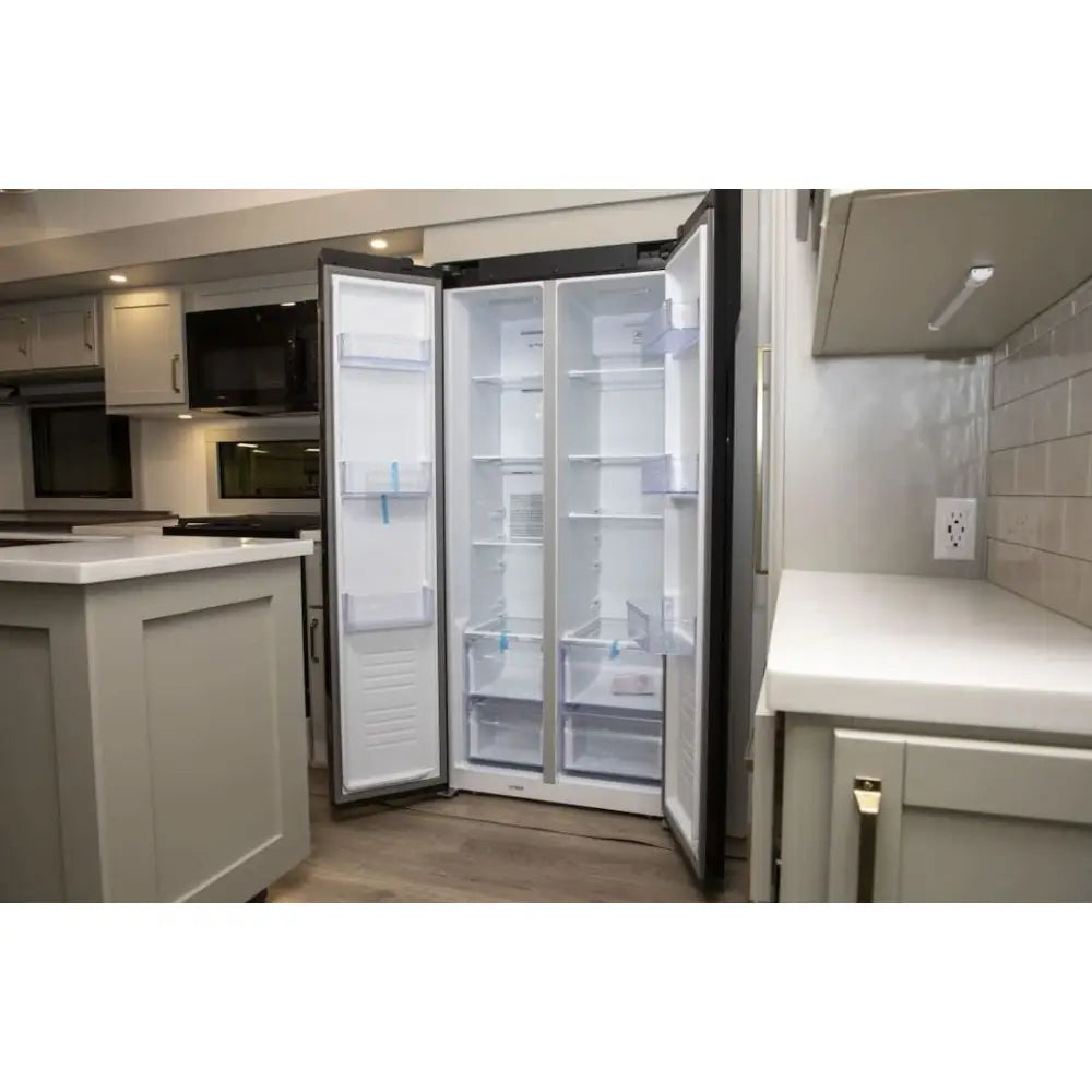 Furrion LLC LED Display With Electronic Control Refrigerator FCR16Dcasa-BG - Black 15.6 Cuft 12V 2-Door DR