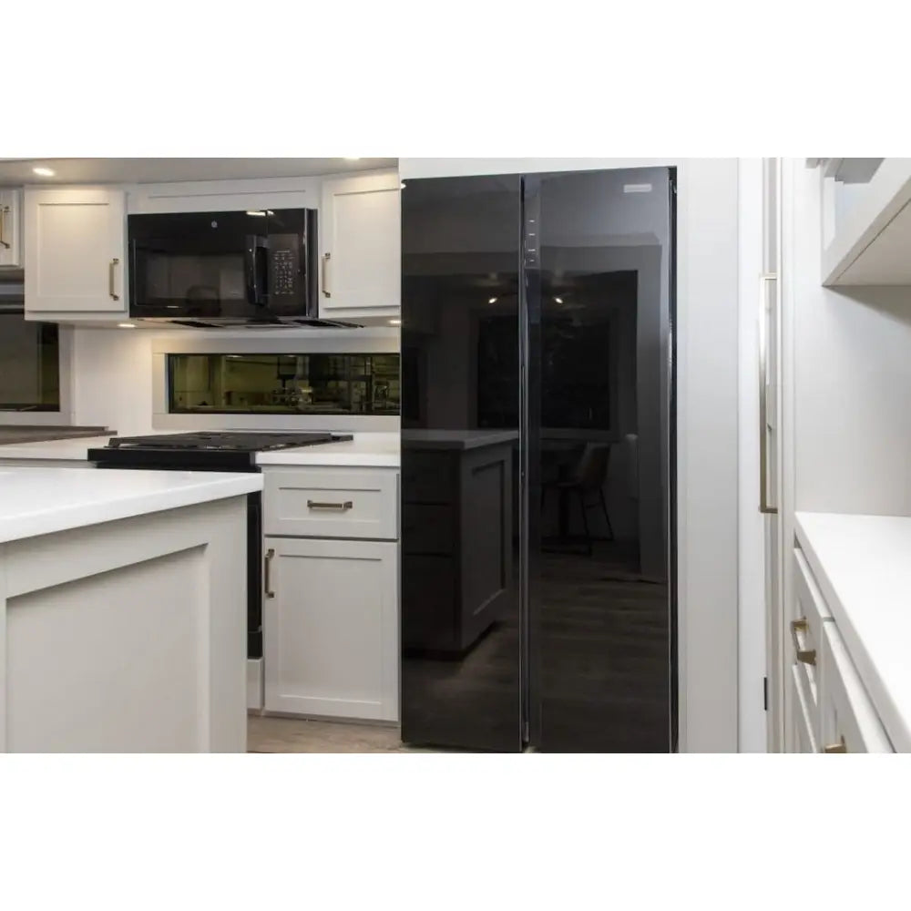 Furrion LLC LED Display With Electronic Control Refrigerator FCR16Dcasa-BG - Black 15.6 Cuft 12V 2-Door DR