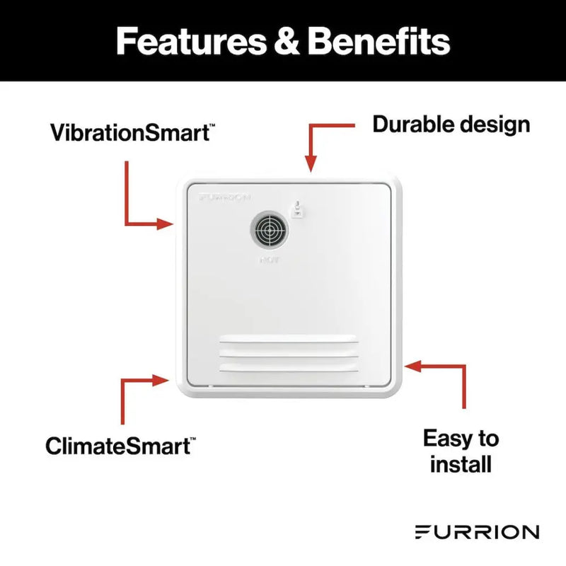 Furrion LLC Vibration Smart™and Climate Smart™ Water Heater Access Door FWH41EA-BL-AM - Black 18.1 16.1 Retrofi