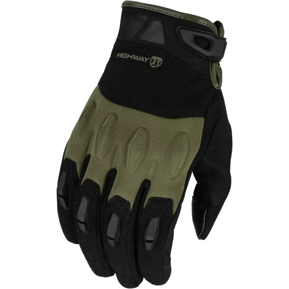 Fury Gloves Black/Olive 3x - HIGHWAY 21
