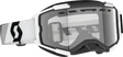 Fury Snowcross Goggle Premium Black/White with reflective gray lens for snow and motocross riding