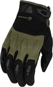 Fury Gloves Black/Olive Md - HIGHWAY 21