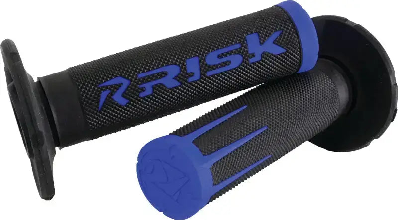 RISK RACING Fusion 2.0 Motorcycle Grips Blue for Powersports