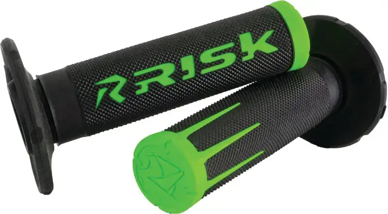 RISK RACING Fusion 2.0 Motorcycle Grips Green for Powersports