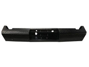 Black diamond plate truck bumper.