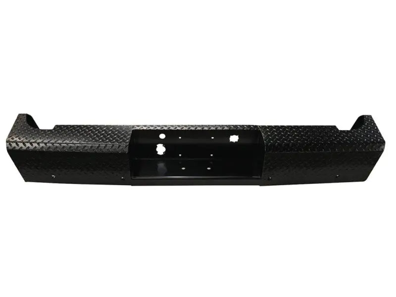 Black diamond plate truck bumper.