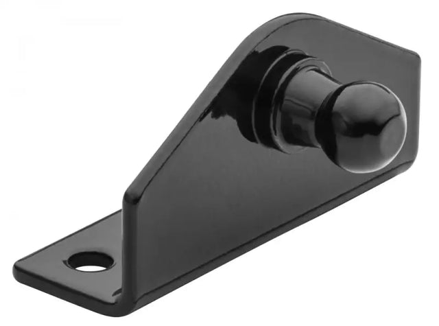 G-1015BC Whitecap Black Steel Mounting Bracket, 2' x 5/8', durable high-quality steel.