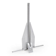 Silver metal boat anchor for G-125 Fortress Anc Guardian 57 Lb Aluminum-Alloy Anch