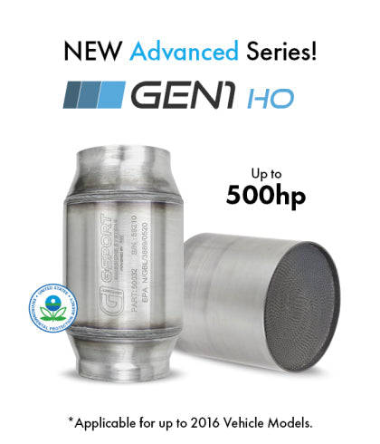 GESI G-Sport 300 CPSI EPA Compliant 3in Inlet/Outlet 4in Dia Body x 7in OAL Catalytic Converter