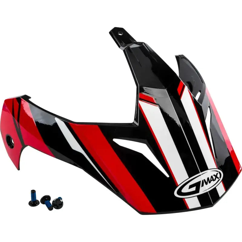 G011081 Visor Vertical Black/Red W/Screws Gm 11
