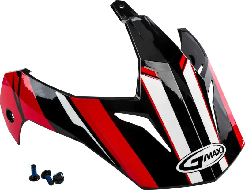 G011081 Visor Vertical Black/Red W/Screws Gm 11