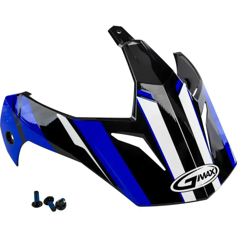 G011082 Visor Vertical Black/Blue W/Screws Gm 11