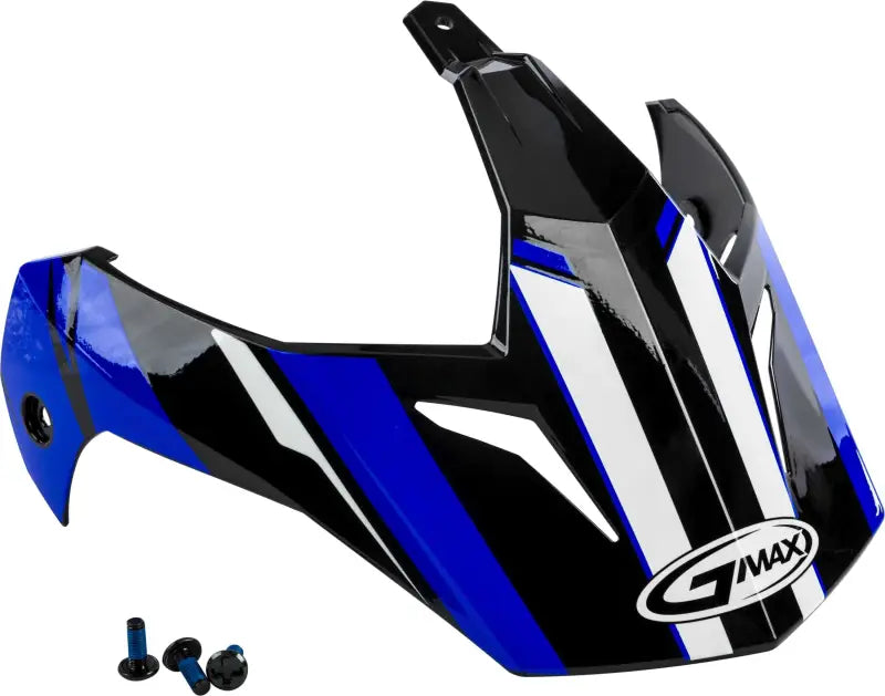 G011082 Visor Vertical Black/Blue W/Screws Gm 11