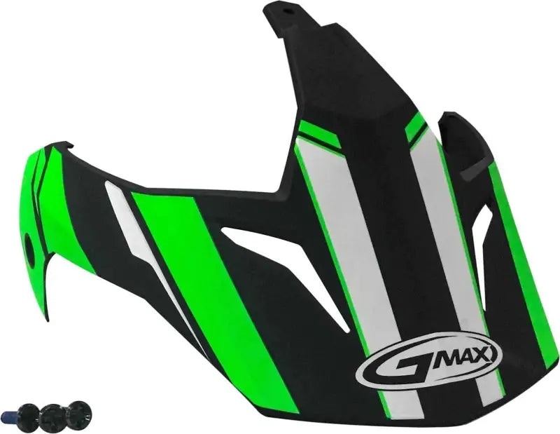 G011083 Visor W/Screws Vertical Gm 11 Black/Hi Vis Green