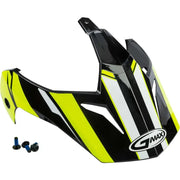 G011084 Visor W/Screws Vertical Gm 11 Black/Hi Vis Yellow