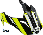G011084 Visor W/Screws Vertical Gm 11 Black/Hi Vis Yellow