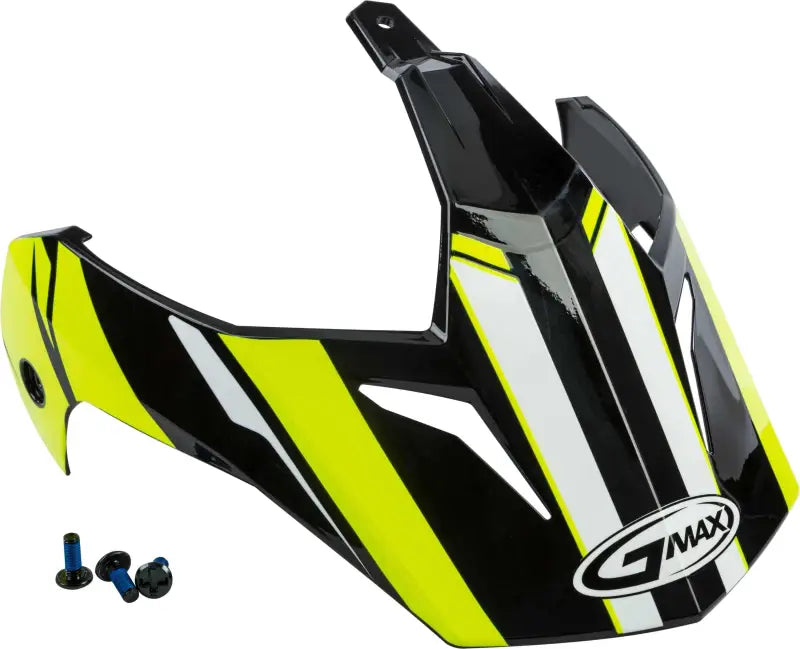 G011084 Visor W/Screws Vertical Gm 11 Black/Hi Vis Yellow