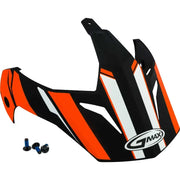 G011085 Visor W/Screws Vertical Gm 11 Black/Hi Vis Orange