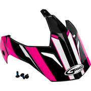 G011086 Visor Vertical Black/Pink W/Screws Gm 11